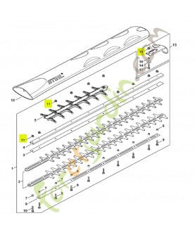 Ecrou a six pans stihl réf. 9216-263-0710