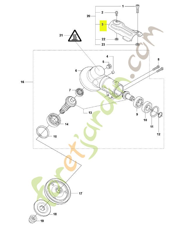 Couvercle Husqvarna réf 574306803