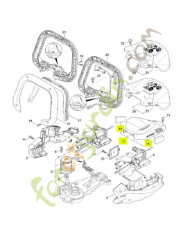 Recouvrement hsa 94 T stihl réf. 4869-600-3504
