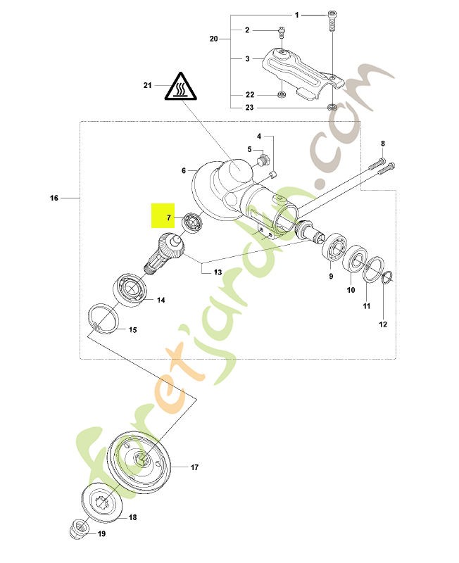 Roulement à billes Husqvarna réf : 738219900
