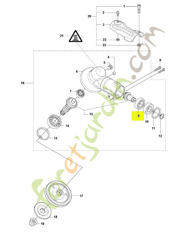 Roulement à billes husqvarna réf : 738210110