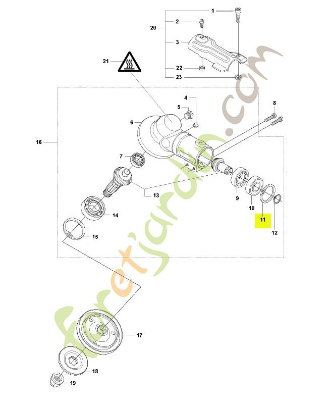 Circlip husqvarna réf : 735312810