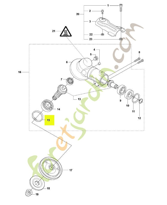 Circlip husqvarna réf : 735313110