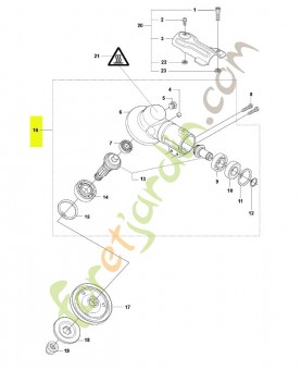 Renvoi d'angle husqvarna réf : 537295803