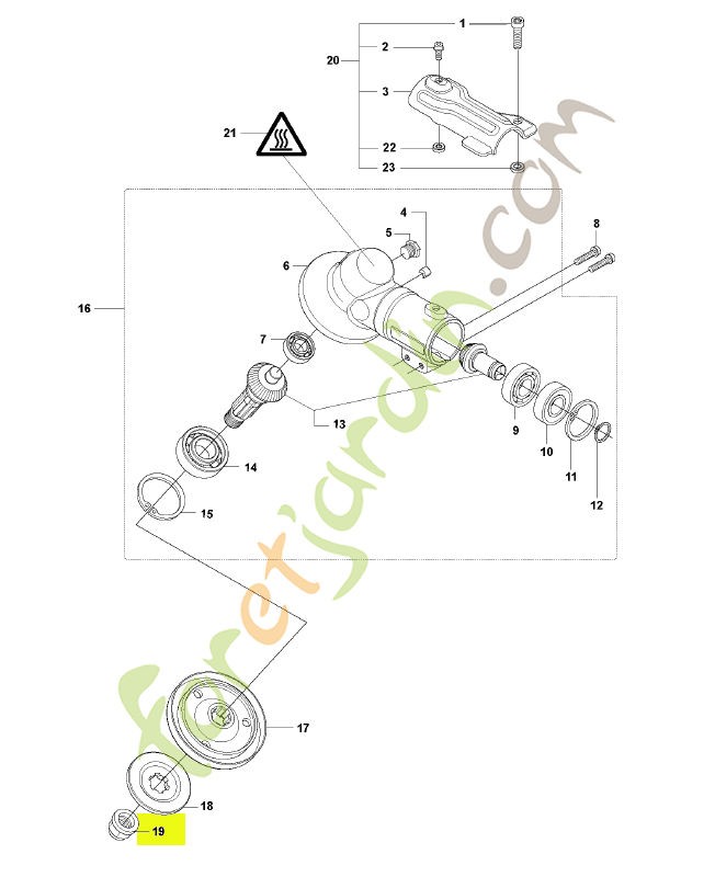 Ecrou de lame husqvarna ref. 502291101