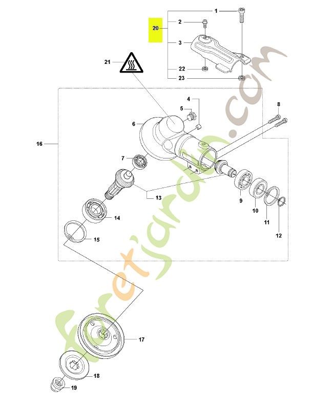 Couvercle husqvarna réf : 574306804