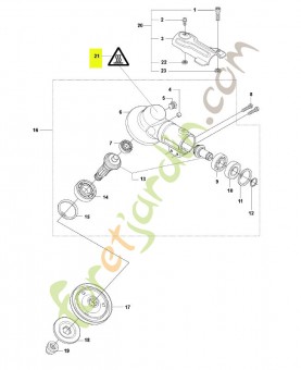 Autocollant husqvarna réf : 544843301
