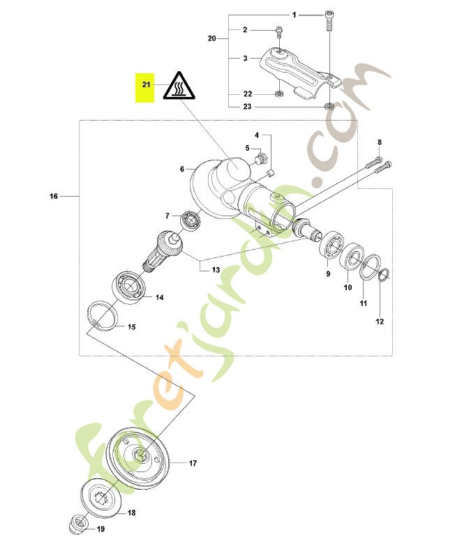 Autocollant husqvarna réf : 544843301