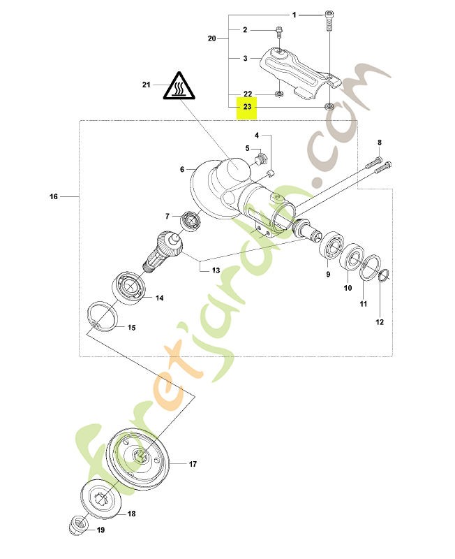 Ecrou husqvarna réf : 574404401