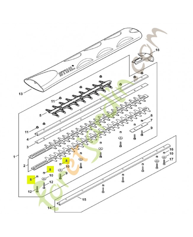 Douille 4,8 mm stihl réf : 4237-711-2500