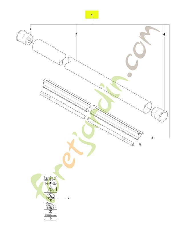 Tube husqvarna réf : 501919703