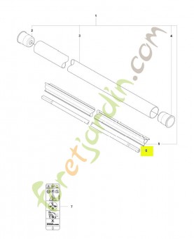 Arbre moteur husqvarna réf : 537355203