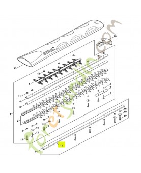 Glissière de guidage 600 mm / 24" T stihl réf. 4237-740-6501