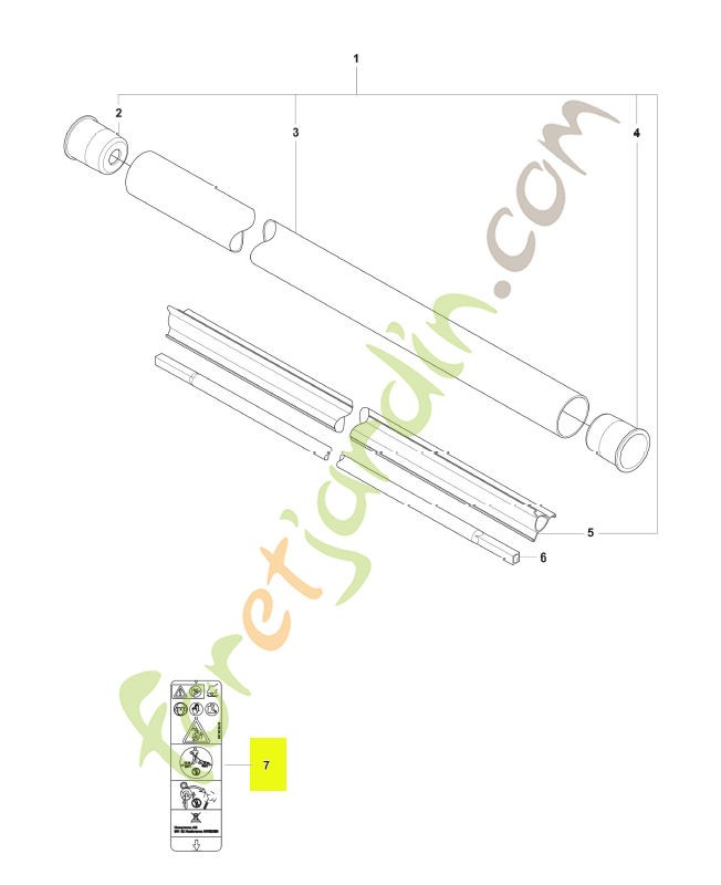 Autocollant husqvarna réf : 587889218