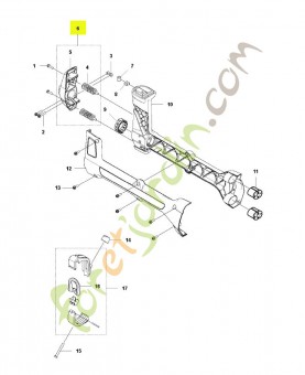 Kit de support anti vibration husqvarna réf : 596902101