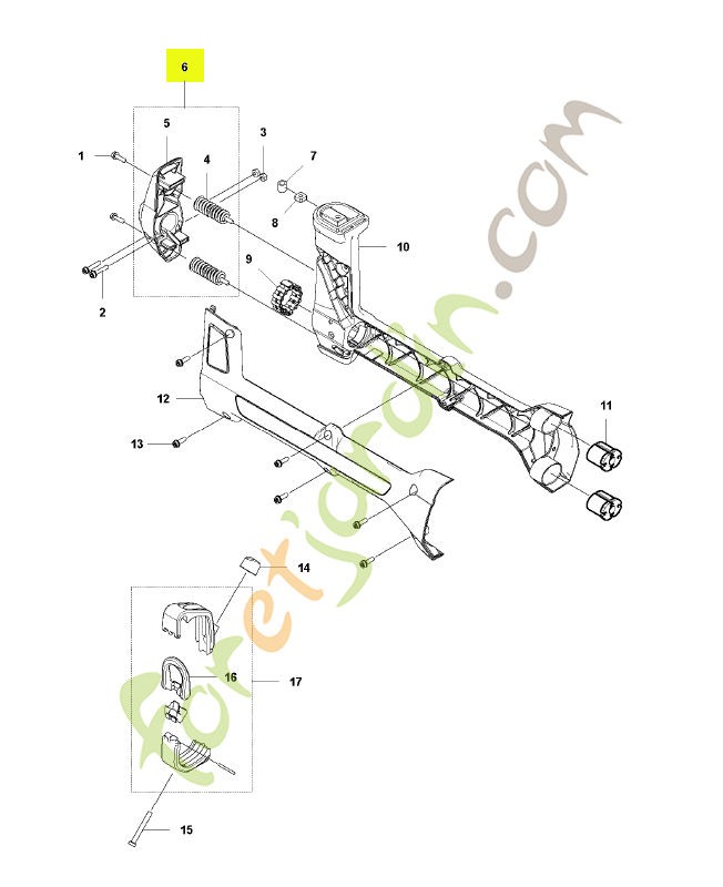 Kit de support anti vibration husqvarna réf : 596902101