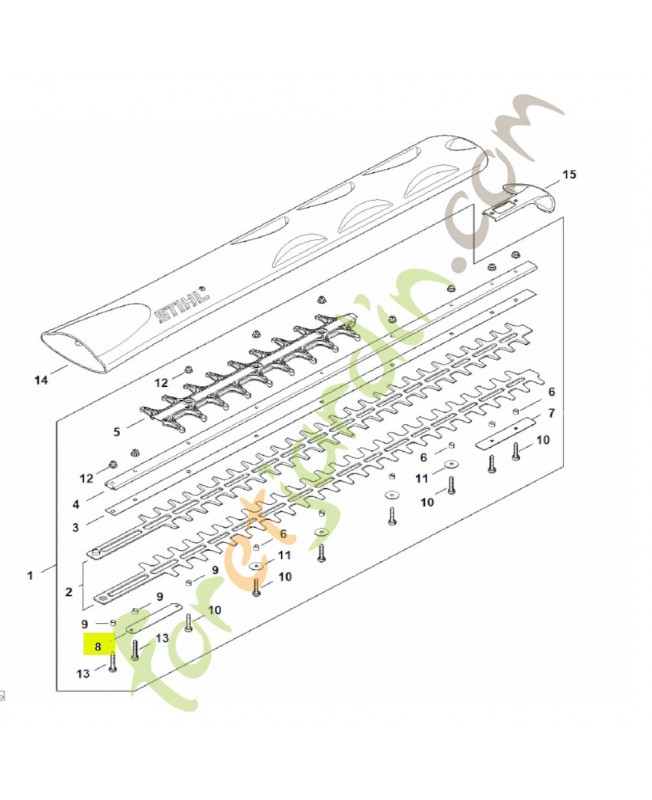 Renfort réf. stihl HA02-711-4801