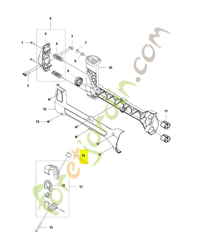 Bouton husqvarna réf : 537130402
