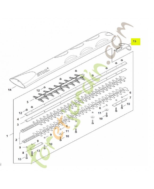 Protège­ guidage stihl réf.4237-792-9006