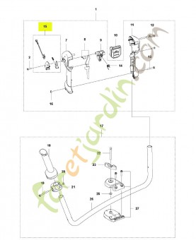 Bouton husqvarna réf : 593841302