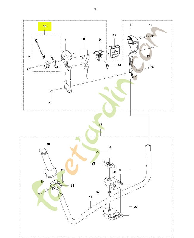 Bouton husqvarna réf : 593841302
