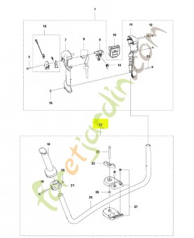 Guidon complet husqvarna réf : 593624001