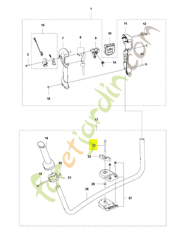 Vis husqvarna réf : 725238381