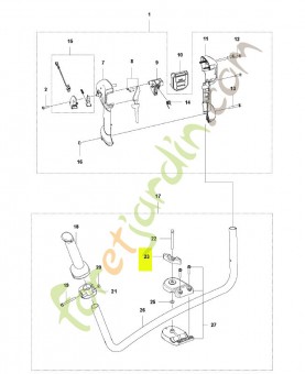 Ecrou papillon husqvarna réf : 502203801