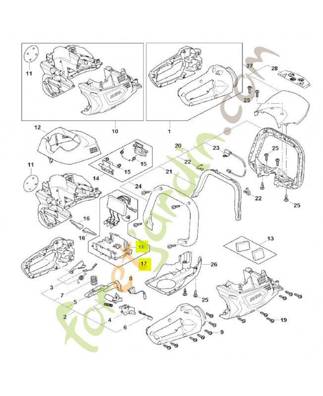 Module électronique stihl réf. HA07-430-1401