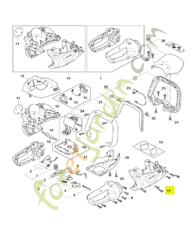 Vis cylindrique IS-P4x16 stihl réf : 9074-477-3025