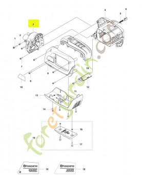 Capot moteur husqvarna réf : 590780901