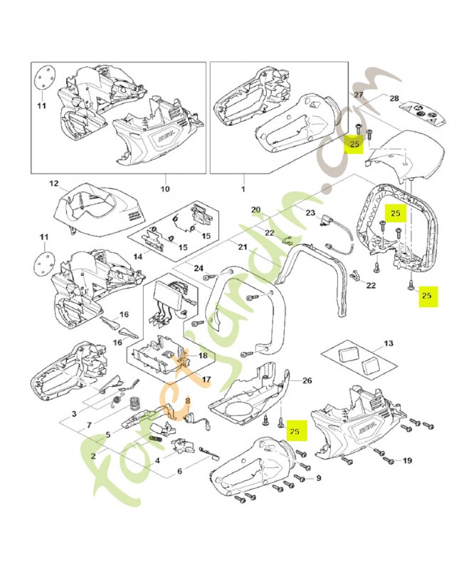 Vis cylindrique IS-P4x16 stihl réf : 9074-477-3025