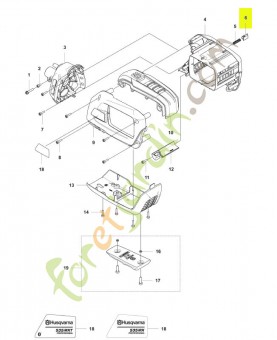 Bouton poussoir husqvarna réf : 577996601