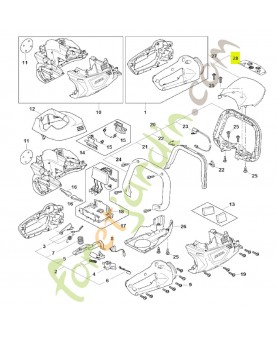 Pictogramme d'avertissement stihl réf. HA07-967-7200