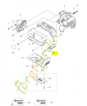 Déflecteur d'air husqvarna réf : 593108901