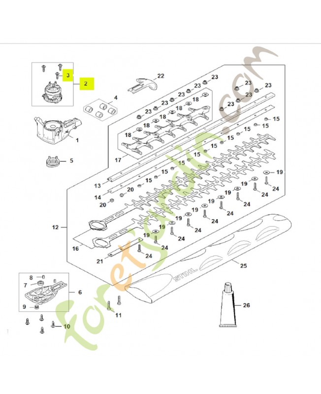 Moteur électrique stihl réf. HA07-600-0202