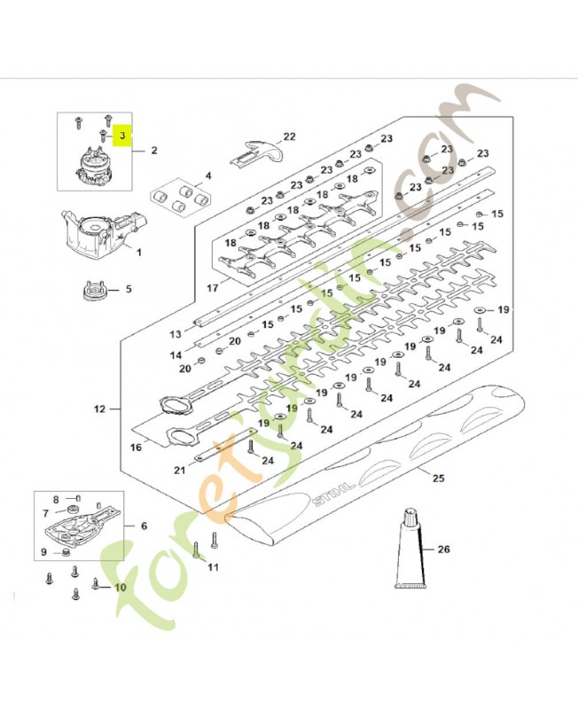 Vis cylindrique IS-P4x16 stihl réf : 9074-477-3025