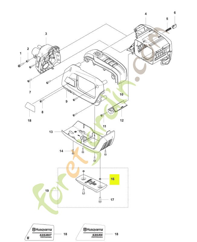 Ecrou husqvarna réf : 574404401