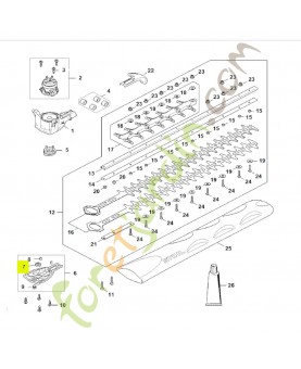 Roulement rainuré à billes 607-2RS stihl réf.9503-003-9351