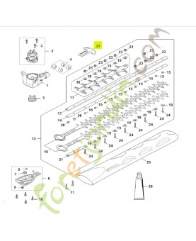 Protège­ guidage stihl réf.4237-792-9006