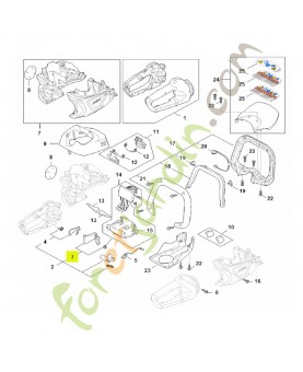 Levier de commande stihl réf.HA07-430-2100