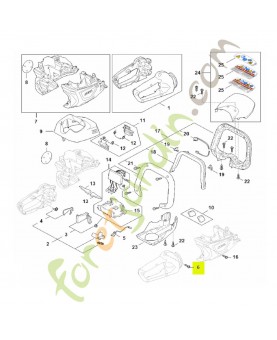 Vis cylindrique IS-P4x16 stihl réf : 9074-477-3025