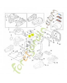 Ressort coudé stihl réf. 0000-998-0414