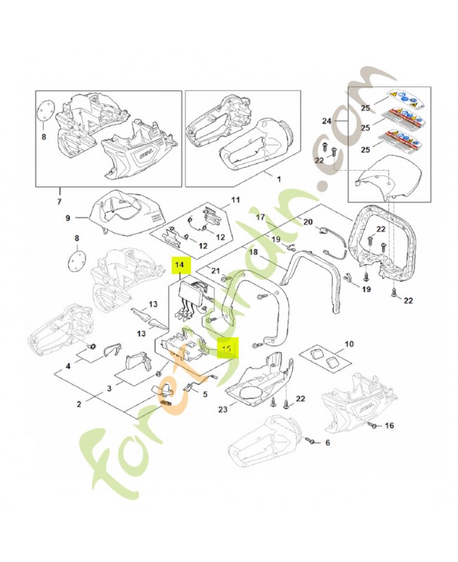 Module électronique stihl réf. HA07-430-1401