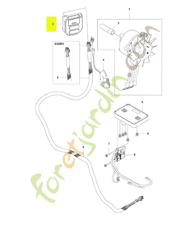 Panneau de contrôle husqvarna réf : 593841101