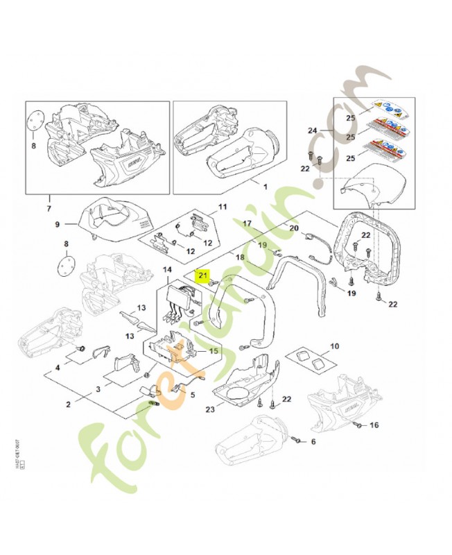 Vis cylindrique IS-P4x14 stihl réf. 9074-478-3005