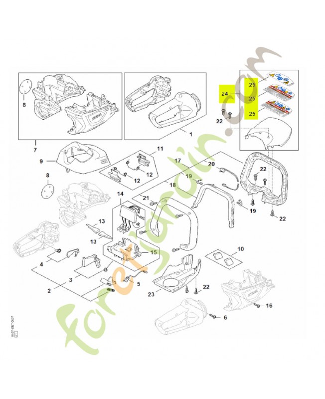 Protège-main stihl réf. HA07-790-9100