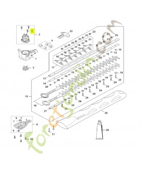 Vis cylindrique IS-P4x16 stihl réf : 9074-477-3025