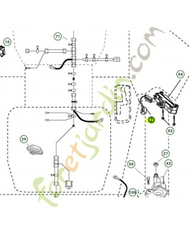 Faisceau connexion module husqvarna ref. 532196615