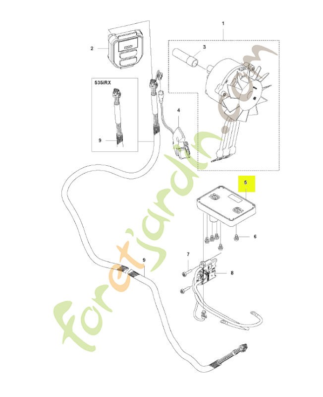 Unité de commande husqvarna réf : 597669501